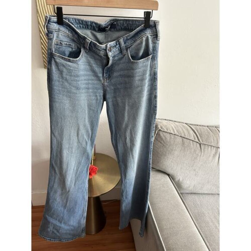 Vtg Hollister Y2K 90s Jeans Low Rise Blue 8R